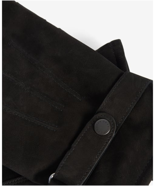 Men's Barbour Leather Thinsulate Gloves - Black