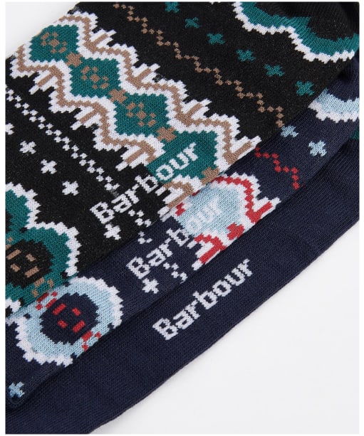 Men's Barbour Fairisle Sock Gift Box - BLUE GRANITE/GRE