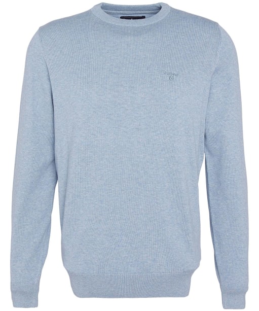 Men's Barbour Pima Cotton Crew Neck Sweater - Mineral Blue