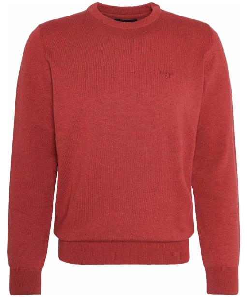 Men's Barbour Pima Cotton Crew Neck Sweater - Highland Red