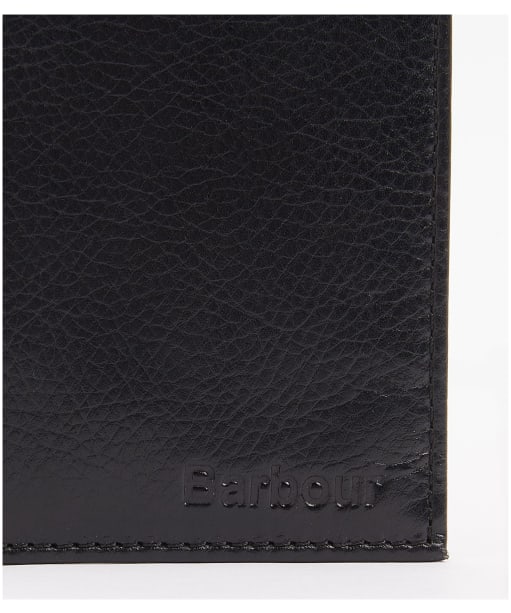 Men’s Barbour Colwell Small Leather Wallet - Black / Classic Tartan