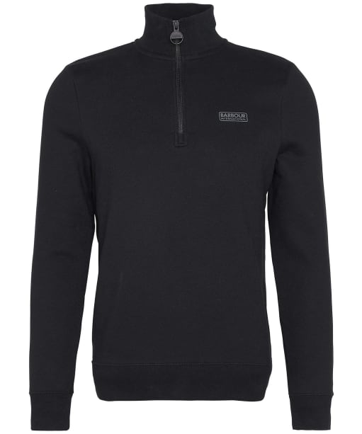 Men’s Barbour International Essential Half Zip Sweater - Black / Pewter