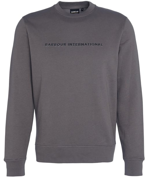 Men's Barbour International Shadow Crew Sweatshirt - Plum Grey