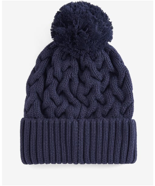 Men’s Barbour Gainford Cable Beanie - Navy