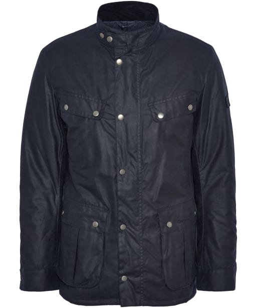 Men's Barbour International Duke Waxed Jacket - Navy