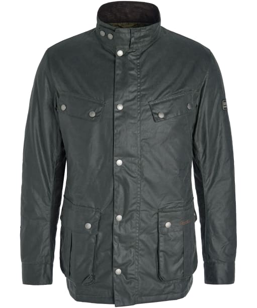 Men's Barbour International Tourer Duke Waxed Jacket - Sage