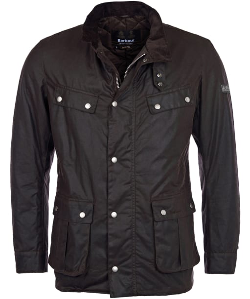 Men's Barbour International Tourer Duke Waxed Jacket - Rustic