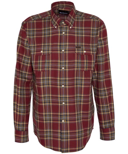 Men’s Barbour Singsby Thermo Weave Shirt - Merlot