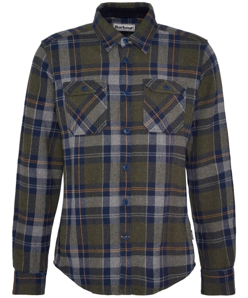 Men's Barbour Snowcap Tailored Shirt - Olive Marl