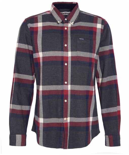 Men's Barbour Folley Tailored Shirt - Grey Marl