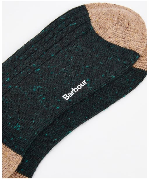 Men's Barbour Houghton Socks - EVERGREEN/SANDST