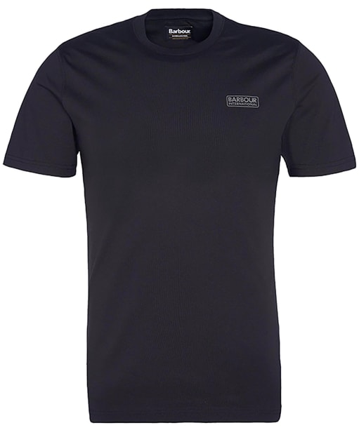 Men's Barbour International Small Logo Tee - BLACK/PEWTER 2