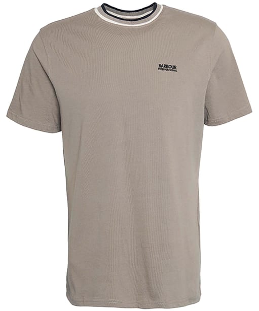 Men's Barbour International Buxton Tipped Cotton T-Shirt - Brindle