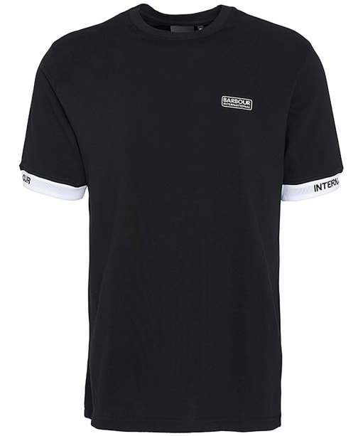 Men's Barbour International Heim Short Sleeve Cotton T-Shirt - Black