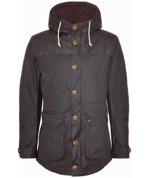 Men's Barbour Game Waxed Parka Jacket - Rustic