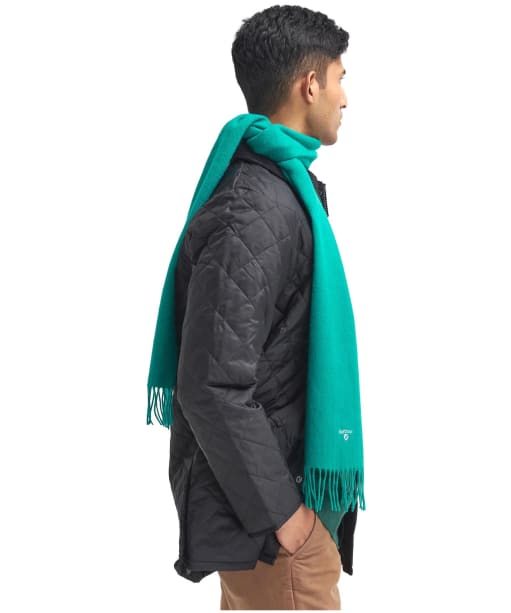 Barbour Plain Lambswool Scarf - Evergreen