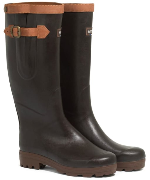 Aigle aiglentine fur lined wellies clearance