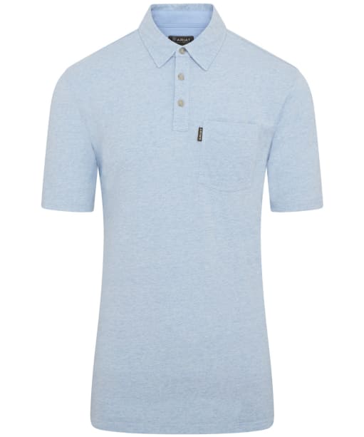 Men's Ariat Chorley Polo Shirt - Chambray Blue