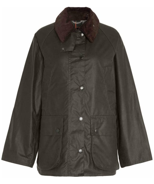 Women's Barbour Womens Bedale Waxed Jacket - Olive / Classic Tartan