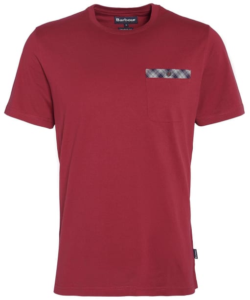 Men's Barbour Durness Pocket Tee - Highland Red