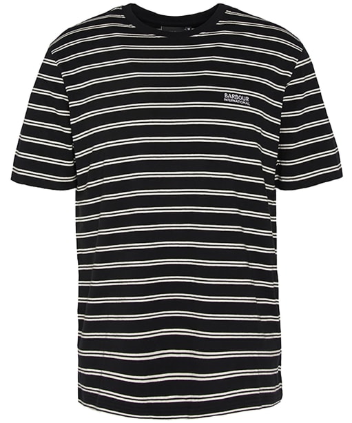 Men's Barbour International Bernie Stripe Cotton T-Shirt - Black