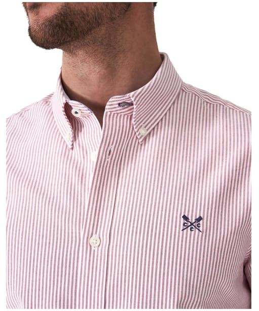 Crew Clothing Men's Slim Fit Oxford Stripe Shirt Heritage Ultramarine White main image 1