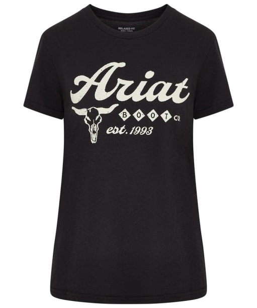 Women's Ariat Established Boot Co T-Shirt - Black