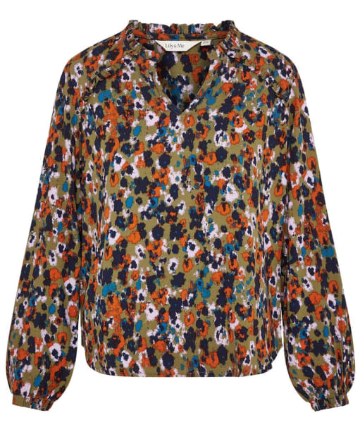 Women's Lily & Me Braidstone Floral Blouse - Olive