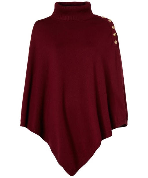 Women's Holland Cooper Roll Neck Knitted Cape - Wine