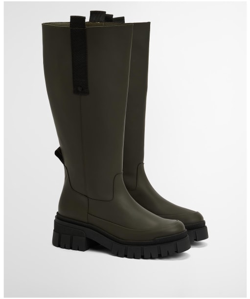 Women's Barbour Saidie Tall Boots - Olive