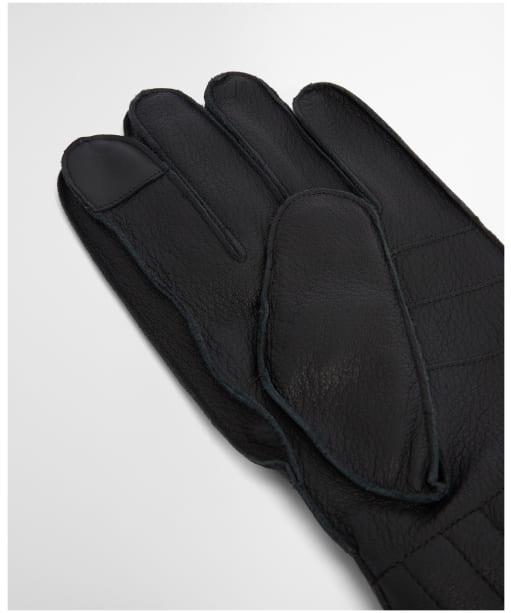 Men's Barbour Leather Utility Gloves - New Black