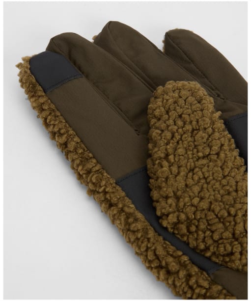 Men's Barbour Field Waterproof Fleece Gloves - LIGHT SAGE/BLACK