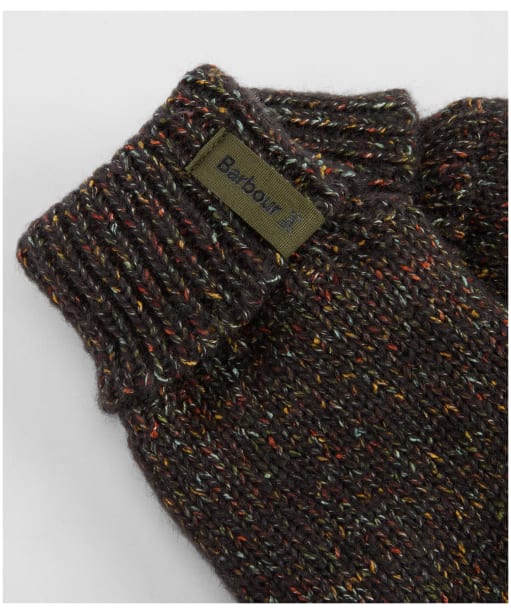 Men's Barbour Eston Knitted Gloves - Forest Green