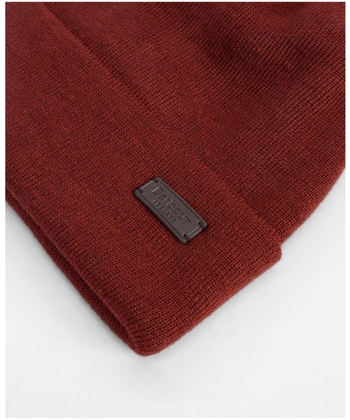 Men's Barbour Healey Beanie - Fired Brick