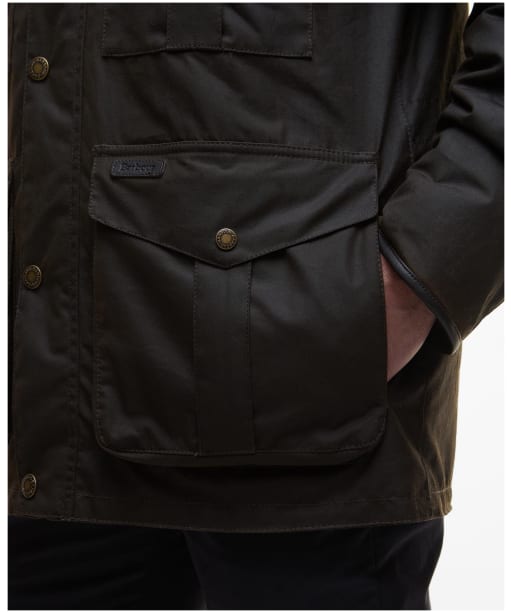 Men's Barbour Westward Wax Jacket - Olive