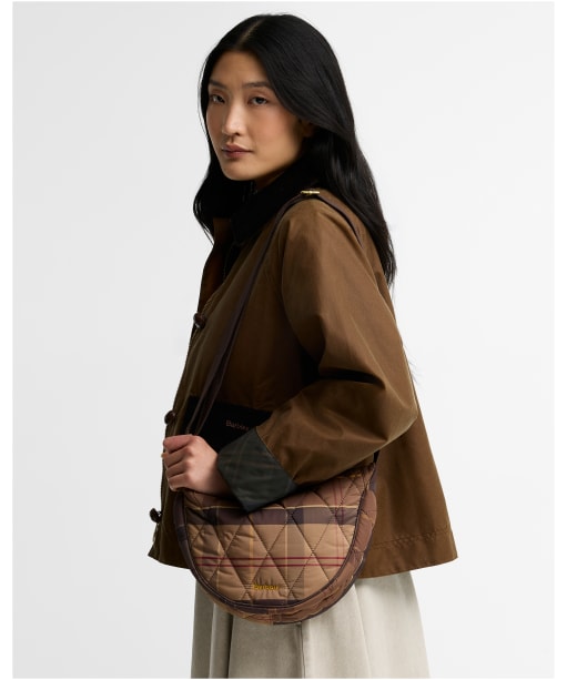 Women's Barbour Healy Tartan Sling Bag - Muted Tartan