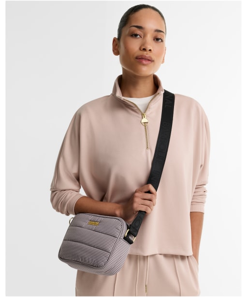 Women's Barbour International Monaco Check Crossbody Bag - TRUFFLE GINGHAM