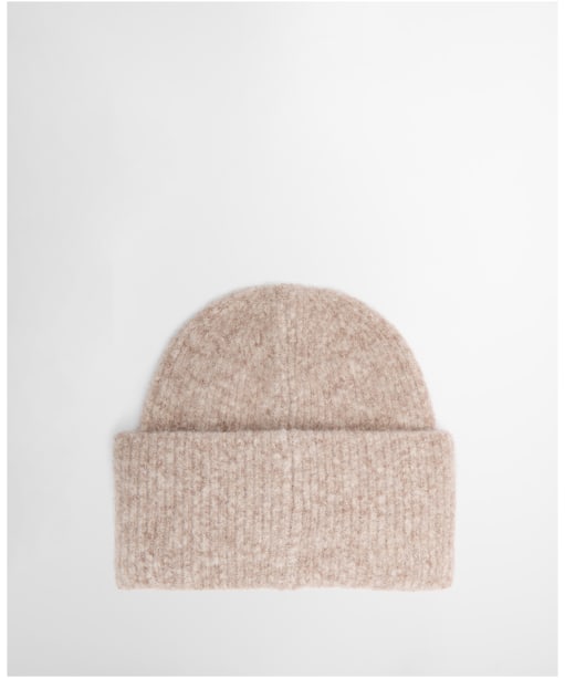 Women's Barbour International Kemora Knitted Beanie Hat - NUTMEG MARLE