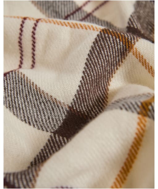 Women's Barbour Kirklees Tartan Scarf - Ecru Mute Tartan
