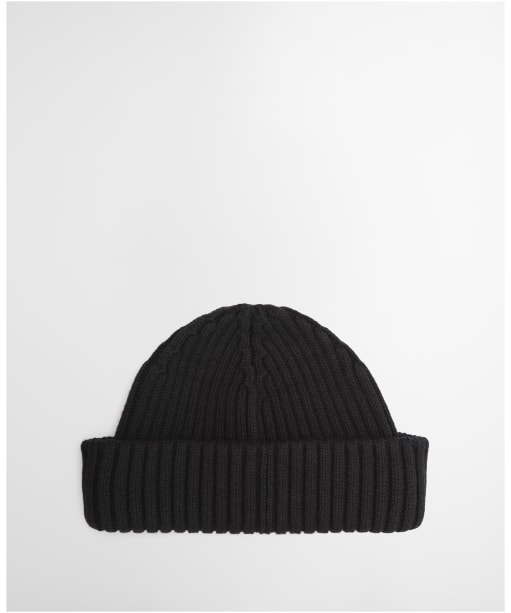 Men's Barbour International Dufton Fisherman Beanie Hat - Black