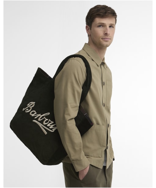 Barbour Carrick Cord Tote Bag - Sage