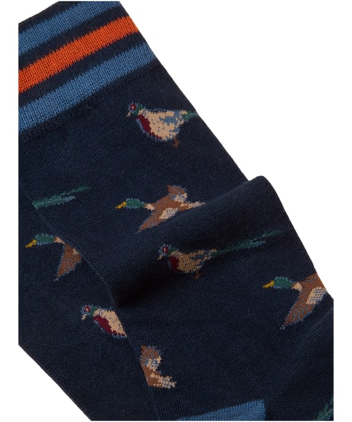 Men's Joules Kingsbury Socks - 2 Pack - Navy Birds
