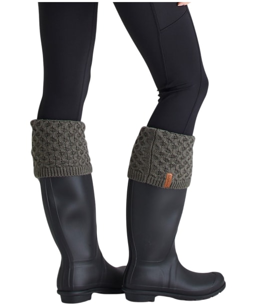 Ridgeline Double Cuff Welly Sock - Moss