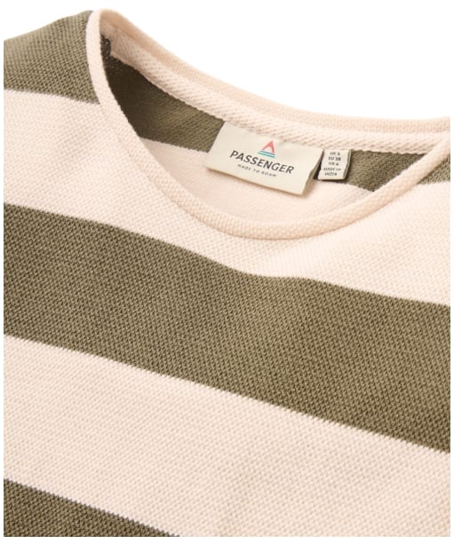 Women's Passenger Clothing Panorama Striped Long Sleeve T-Shirt - Dusty Olive