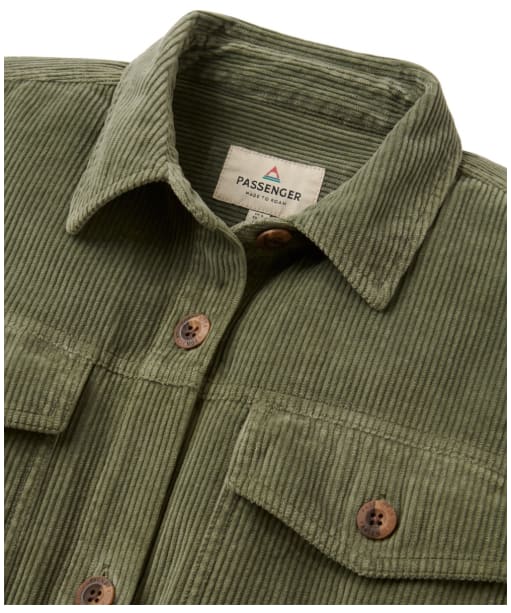 Women's Passenger Clothing Stella Heavyweight Cord Long Sleeve Shirt - Dusty Olive