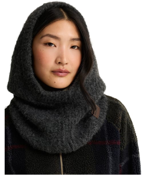 Women's Barbour May Knitted Snood - Charcoal