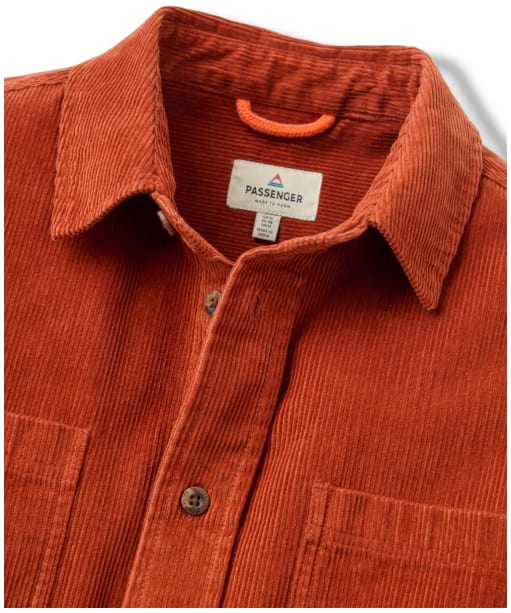 Men's Passenger Clothing Backcountry Cord Shirt - Dark Rust