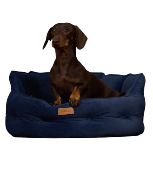 Joules Chesterfield Dog Bed - Large - Navy
