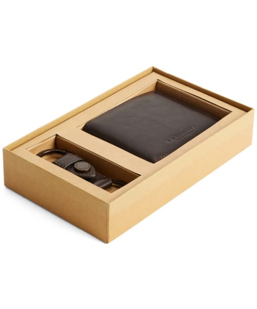 Men's R.M. Williams Wallet And Keyring Gift Set - Chestnut