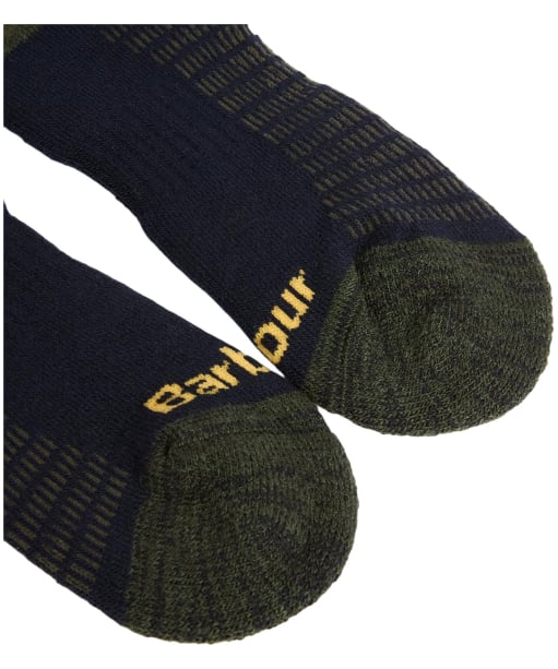  Men's Barbour Active Wellington Boot Sock - Navy / Olive